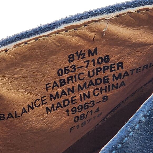 A.N.A. Blue Faux Suede Ankle Booties Size 8.5 - Picture 8 of 9